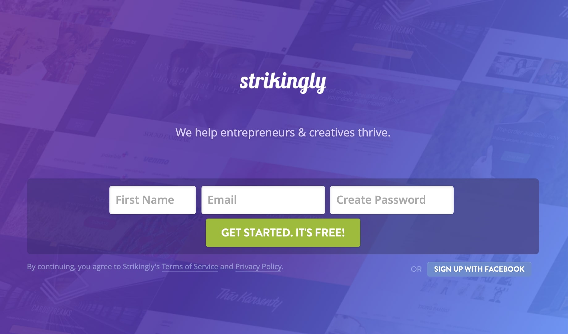 Strikingly Sign Up Strikingly Sign Up